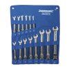 Chei inelare combinate cu clichet și articulație 8 - 24 mm, 14 buc Silverline