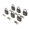Set de lacăte 50 mm 6 buc Silverline