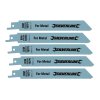 Lame de ferăstrău pentru coadă Bi-metal 18 tpi - 5 bucăți Silverline