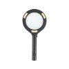 Lupă cu lumină de 80 lm, mărire de 5 ×, LED COB de 3 × 0,5 W