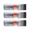 Set de 3 vârfuri plate, 7 × 25 mm, S2