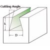 Freză coadă de rândunică 25,4 × 22/12<14°