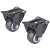 Roți fixe cu cercuri din PVC, set de 2, diametru 40 mm