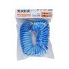 Furtun PU spirală de aer cu cuplaje rapide din alamă, 1/4", interior 6 mm, L 8 m