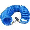 Furtun PU spirală de aer cu cuplaje rapide din alamă, 1/4", interior 6 mm, L 8 m