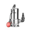 Pompă de nămol submersibilă, corp din oțel inoxidabil, 1100 W, 1600 l/h, cablu de 15 m
