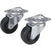 Rotile pivotante din cauciuc dur, set de 2, diametru 40 mm