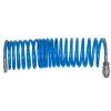 Furtun de aer spiralat cu cuplaje rapide, 1/4", interior 6 mm, L 5 m