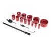 Foraje de perforare SET 19 - 76 mm HSS Holzmann LSS17TLG