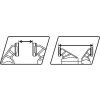Clemă cu eliberare rapidă, industrială, dimensiune 63 × 300 mm, HCS