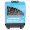 Set de burghiu metalic 1 - 10 mm HSS-Co M35 - 19 buc Silverline