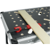 Clemă de presiune orizontală - pentru bancuri de lucru cu găuri Ø 20mm, 0-120mm, FORTUM