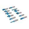 Set de freze cu coadă 12 mm - 12 buc Silverline