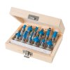 Set de freze cu coadă 12 mm - 12 buc Silverline