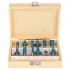 Set de freze cu coadă 8 mm - 12 buc Silverline