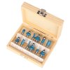 Set de freze cu coadă 8 mm - 12 buc Silverline