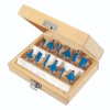Set de freze cu coadă 8 mm - 12 buc Silverline