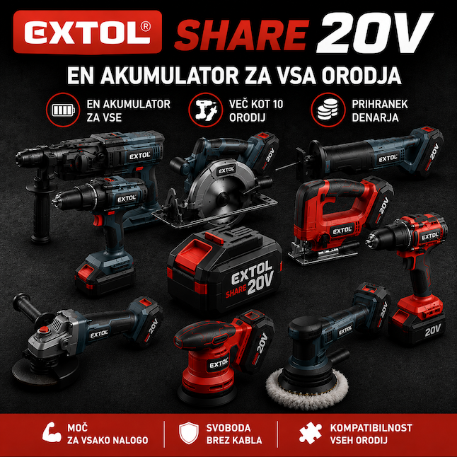 EXTOL AKU SHARE20V