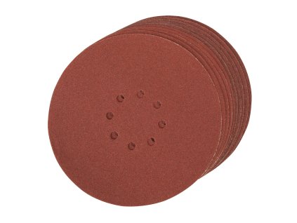 Brusilni disk SZ 225 mm P80 8 luknje - 10 kosov Silverline