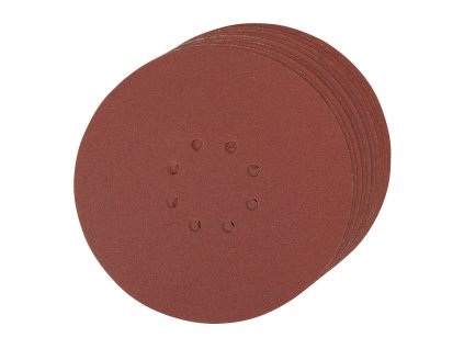 Brusilni disk SZ 225 mm P120 8 lukenj - 10 kosov Silverline