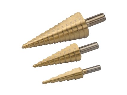 Komplet 3 svedrov Silverline stopnic