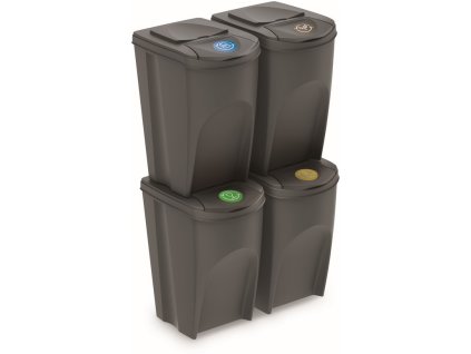 Izločen koš za odpadke 4 × 35 l PH Š