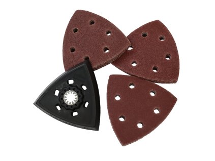 SMART PROFI STARLOCK brusilna plošča in komplet brusnega papirja, različnega peska, 93 mm - 31 kosov