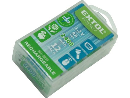 Baterija - polnilna, 12 kosov, AA (HR6), 1,2 V, 2400 mAh, NiMh
