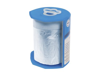 Zaščitna folija z lepilnim trakom 550 mm × 33 m, s posodo Silverline