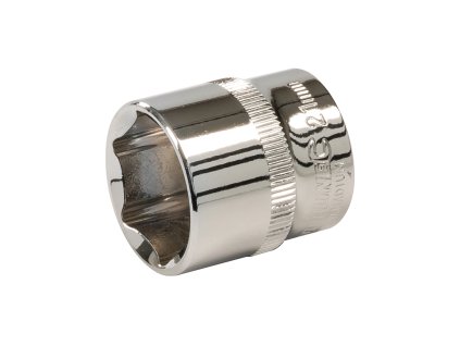 Ključ vtičnice 21 mm 3/8" HEX kratka srebrna črta