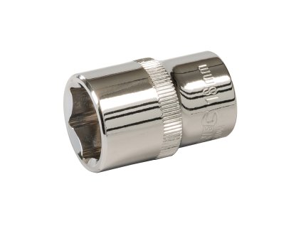 Ključ vtičnice 18 mm 1/2" HEX kratka srebrna črta