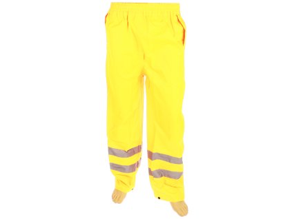 Hi-Vis odsevne hlače XL 91 cm - rumena srebrna črta