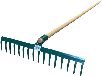 Grablje 16z jeklo 5 mm Z ROČAJEM 150 cm PROFI češki izdelek