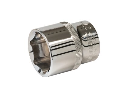 Ključ vtičnice 27 mm 1/2" HEX kratka srebrna črta