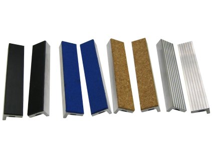 Magnetni čeljustni vložki v paru - aluminij - MCL 100 H