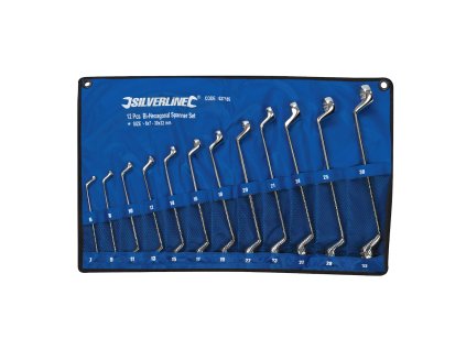 Komplet ključev za obroče 6 - 32 mm - 12 kosov Silverline