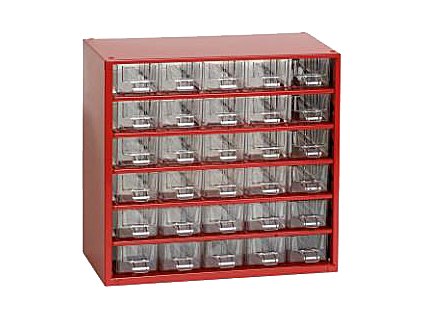 Stenski organizator MINI 6762, rdeč