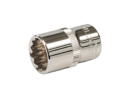 Vtičnica Wrench 17 mm 1/2" 12-kazalci kratka Silverline