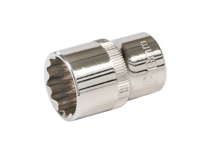 Ključ vtičnice 19 mm 1/2" 12-stranski kratek Silverline