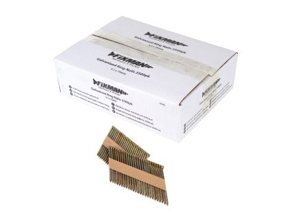 Noht 75 × 3,1 mm (2,500 kom) rumeno cinkano prevlečen Fixman