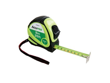 Merilni trak 25 mm × 8 m odporen na udarce Acupro