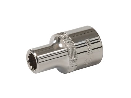 Ključ vtičnice 8 mm 1/2" 12-stranski kratek Silverline