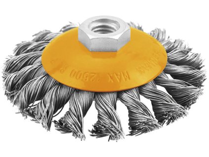 Vozlana okrogla krtača 100 mm - M14
