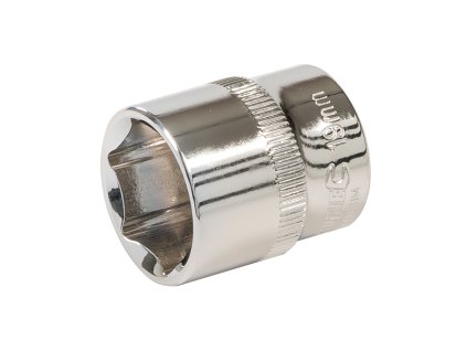 Ključ vtičnice 19 mm 3/8" HEX kratka srebrna črta