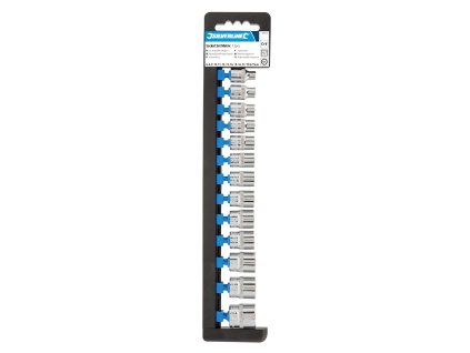 Ključ vtičnice 3/8" HEX 6 - 21 mm - 12 kom kratek Silverline