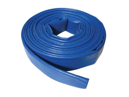 PVC ploska cev 40 mm × 10 m Srebrna črta