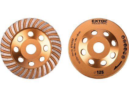 Diamantni brusilni disk z loputo, 125 × 22,2 mm