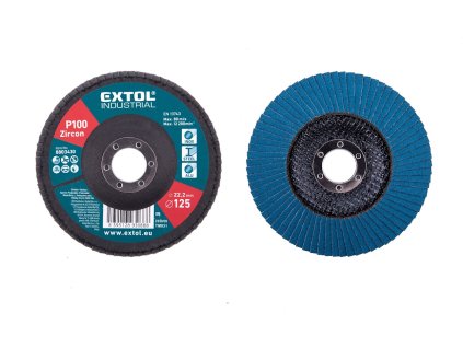 Cirkonijev kotni disk z loputo, P100, 125 mm