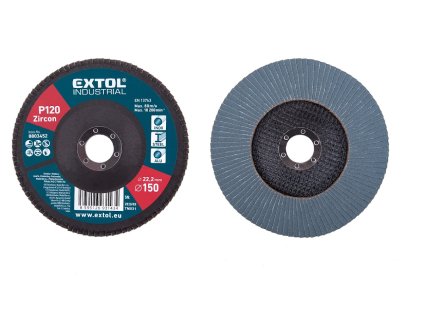 Lamelarni disk s cirkonskim kotom, P120, 150 mm