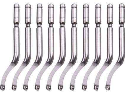 Rezervna rezila 10 kosov za raziglevanje 8803680, steblo 3,2 mm +10 kom rezervnih rezil, HSS M35 (5% Co)